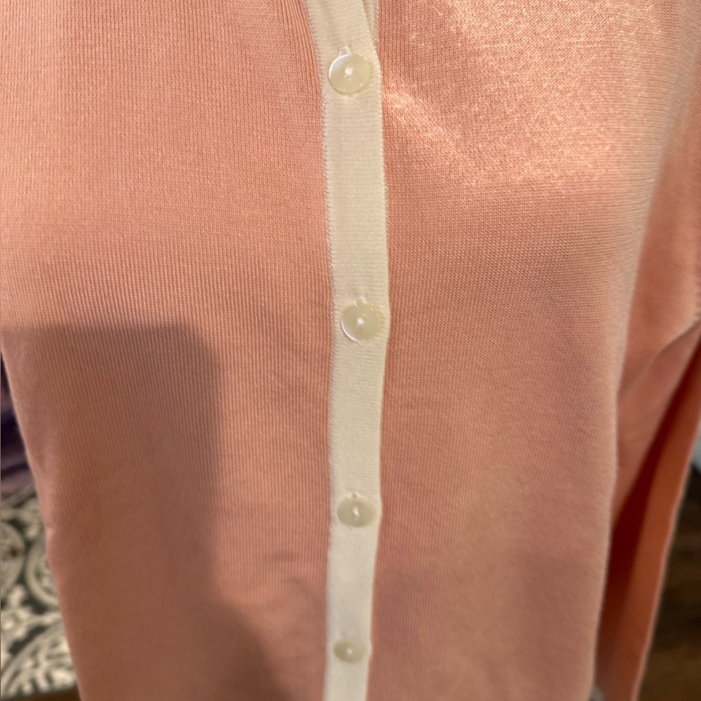 Silk Pendleton Peach Button Down Long Sleeve Shir… - image 5